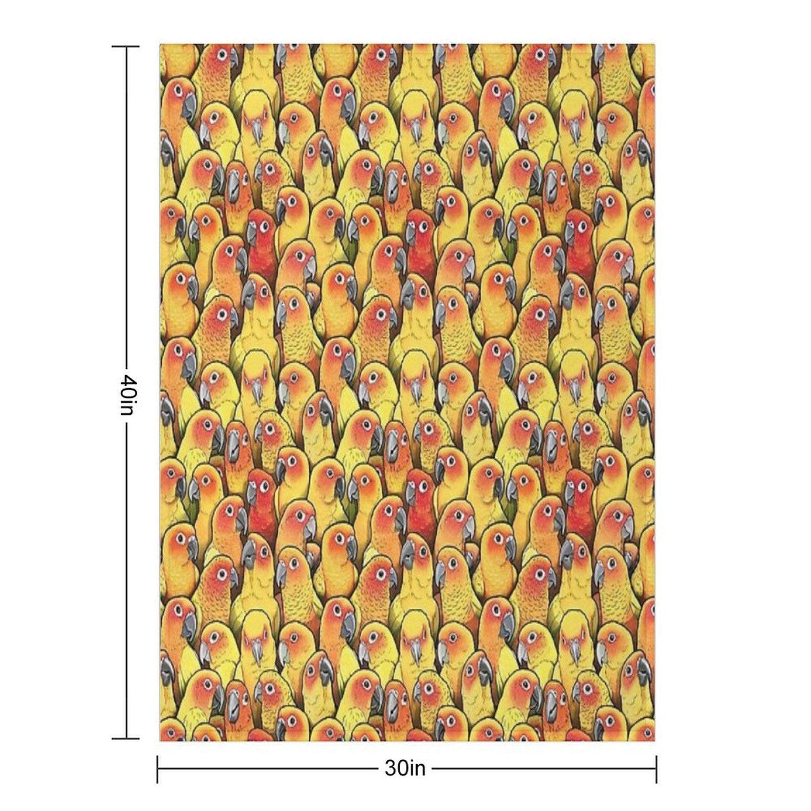 Sun Conures Throw Blanket