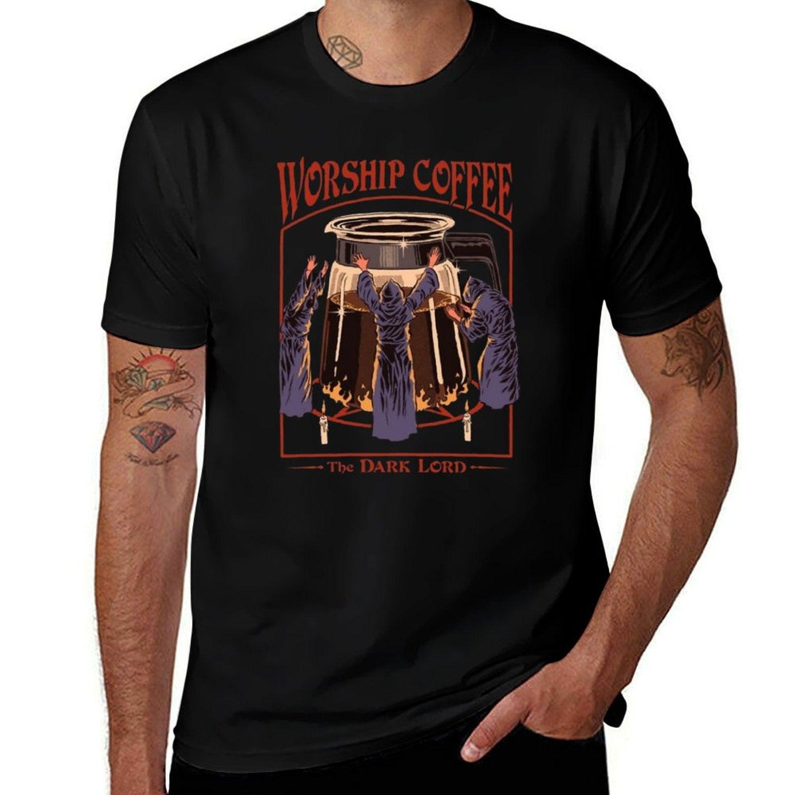 Worship Coffee  Trendy Pattern T-Shirt
