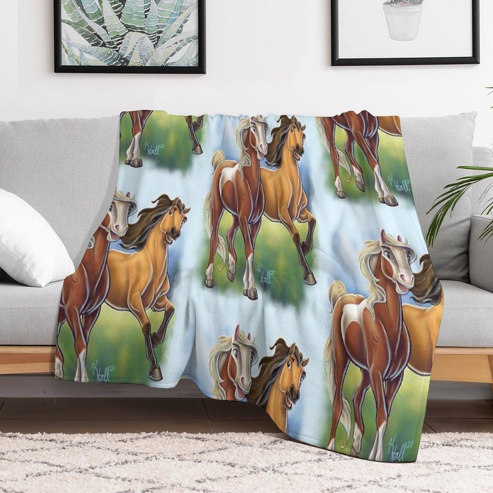 Spirit And Rain Throw Blanket