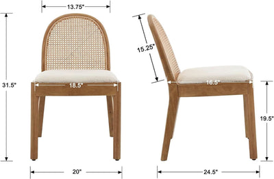 Mid Century Dining Chairs White Sherpa Upholstered