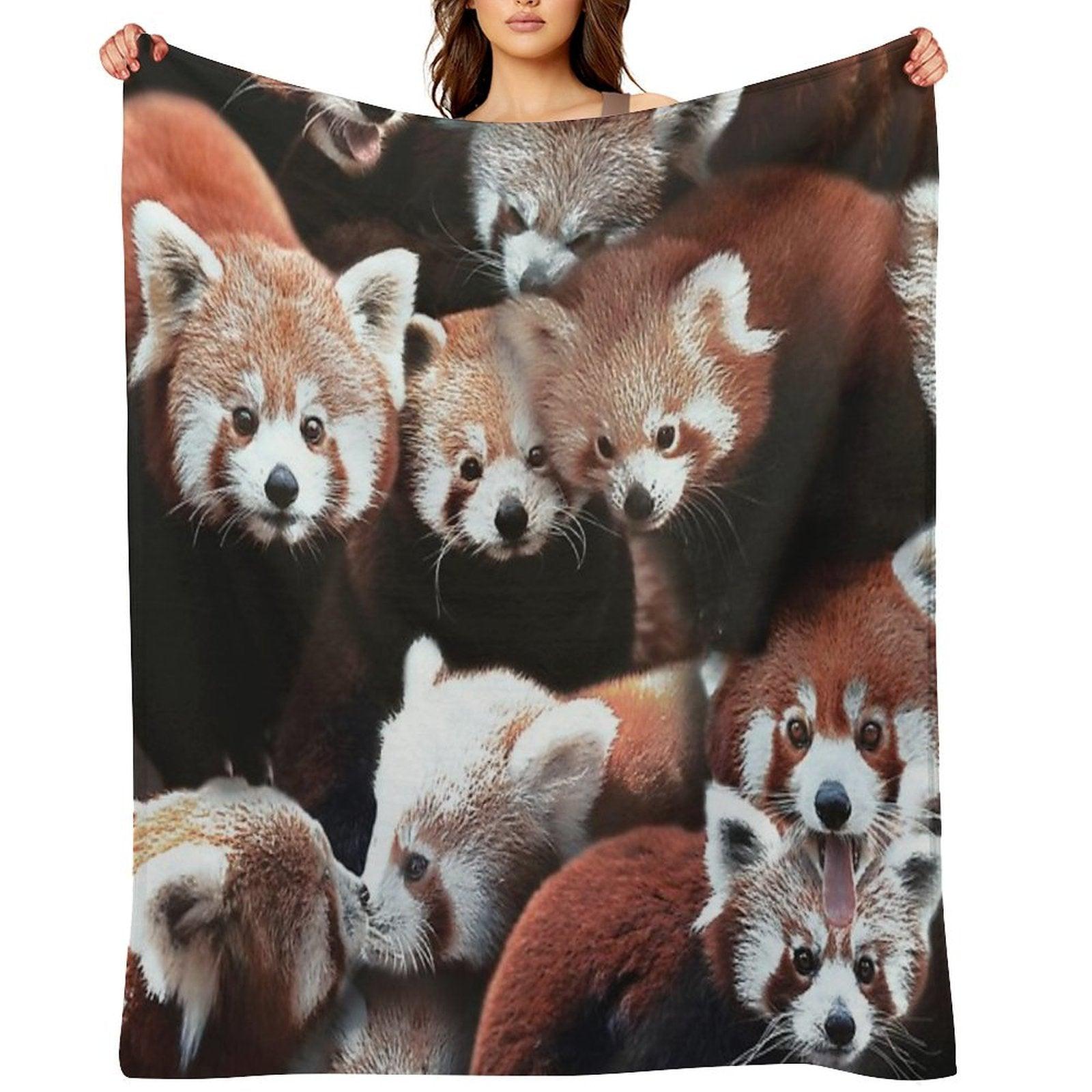 Red Pandas Throw Blanket