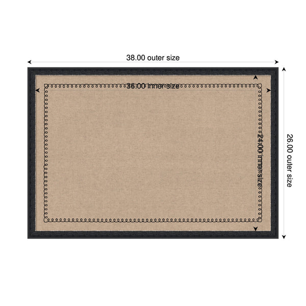 Pinboard Black Scallop Print