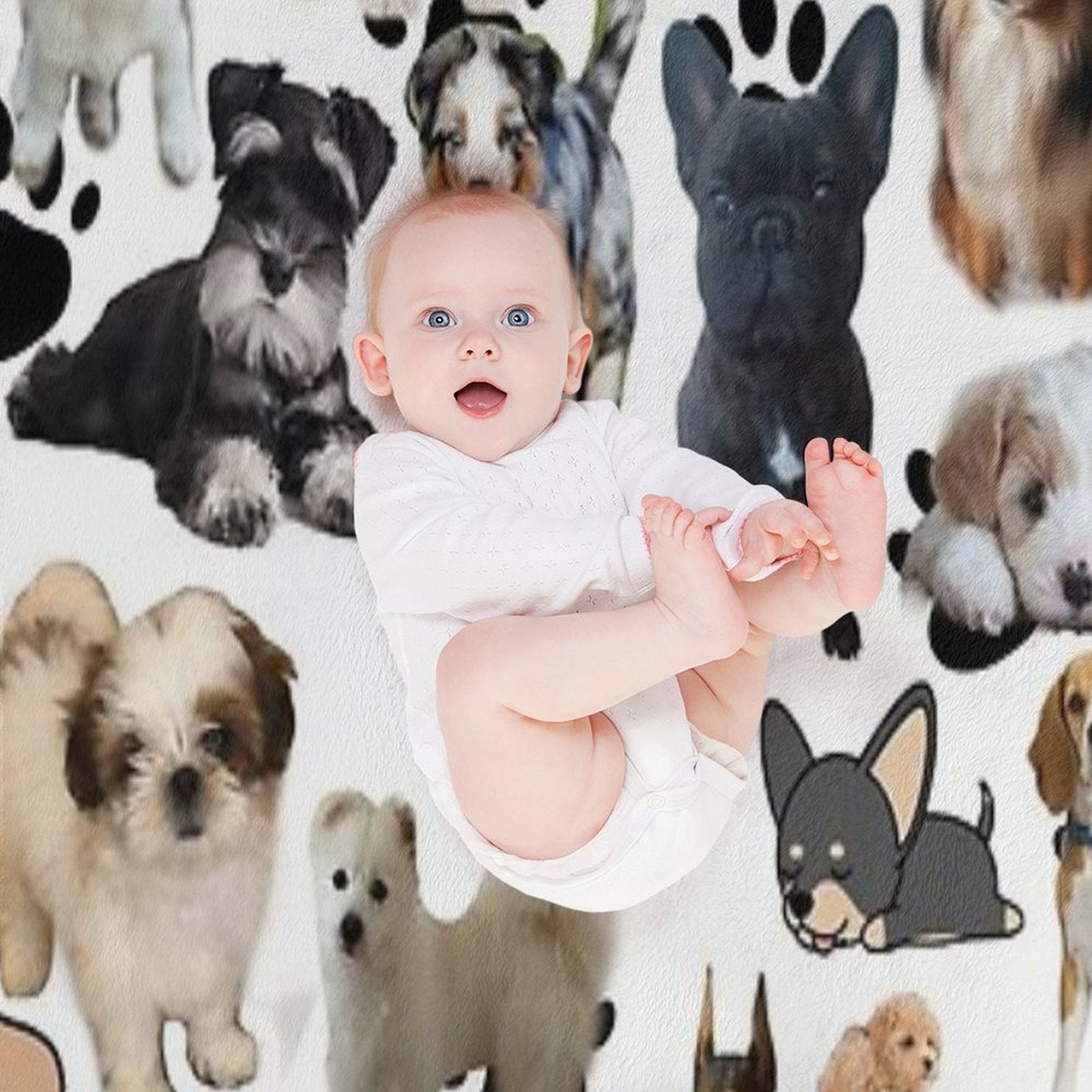 Dog Lovers Anti-pilling Throw Blanket