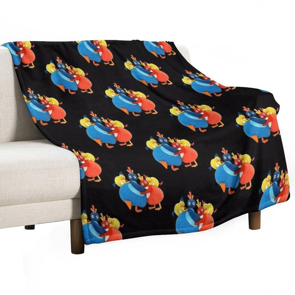Twirlywoos Cute Characters Compact Throw Blanket