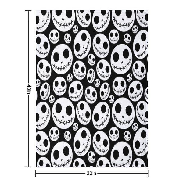 Halloween Skeleton Jack Skellington Pattern Skelington Versatility Throw Blanket