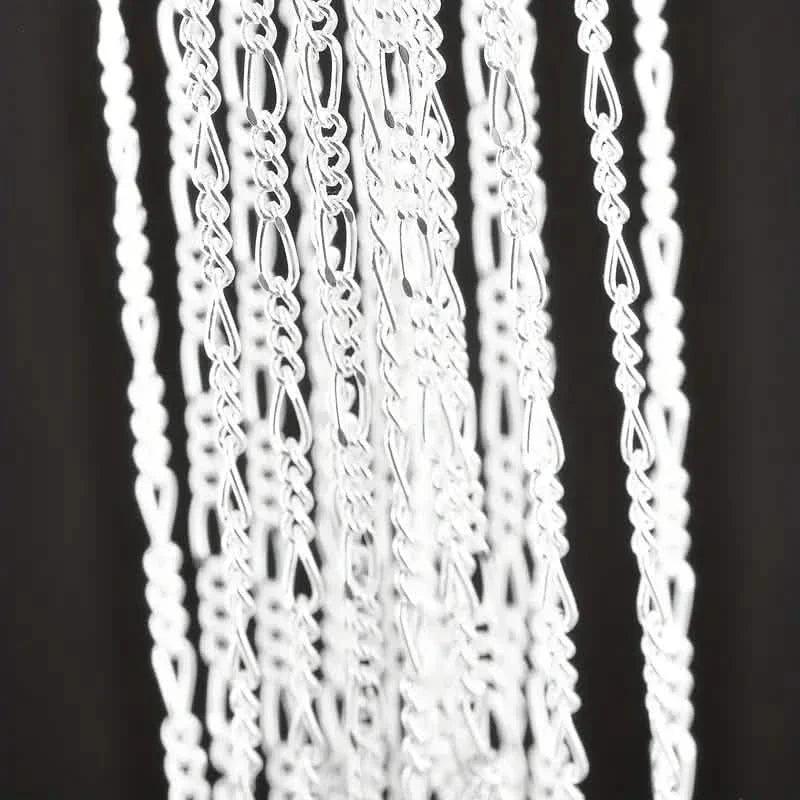 Exquisite Copper Necklace Chain, 16–30in Adjustable, 925 Silver Plated