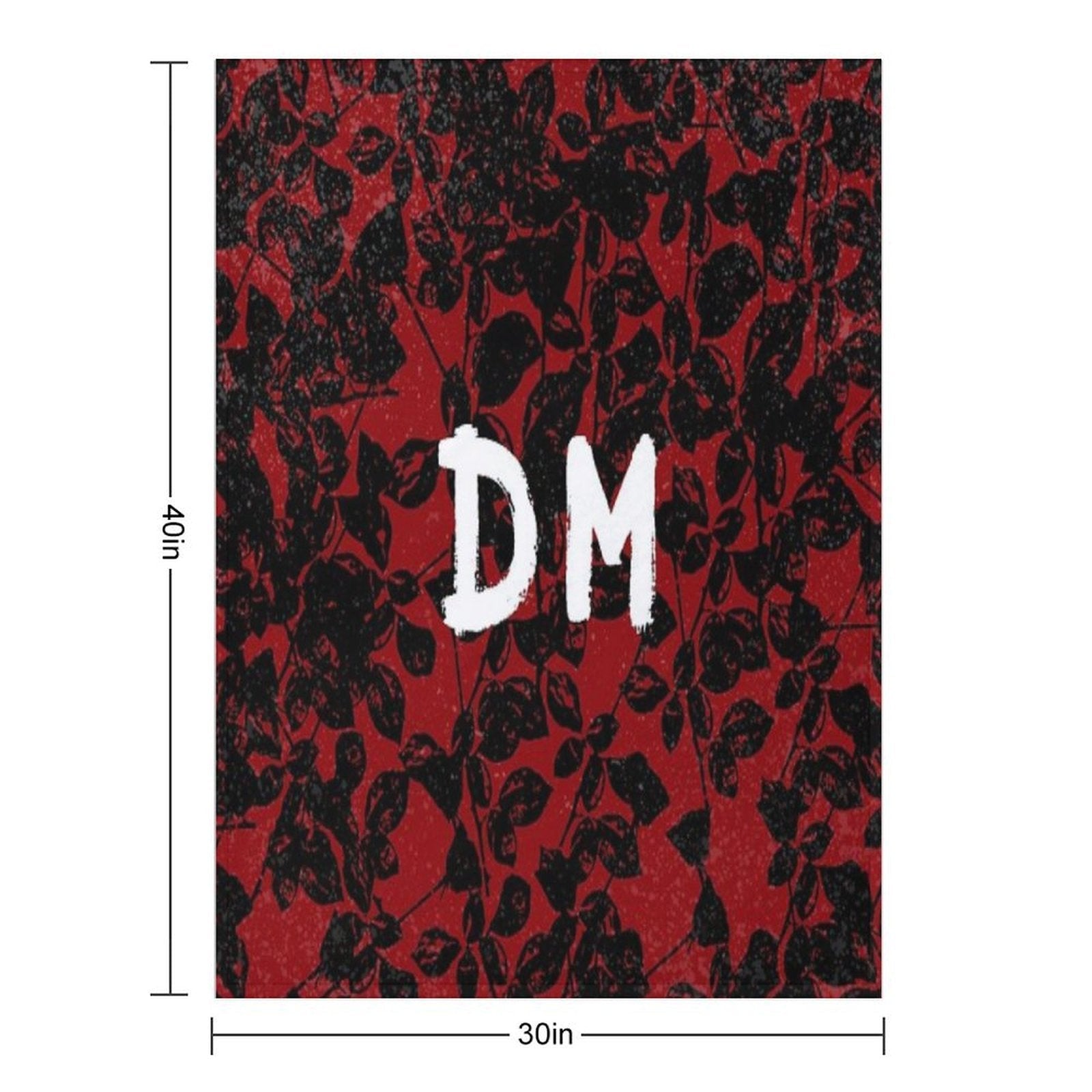 DeMo Violator Texture Black & Red Comfort Throw Blanket