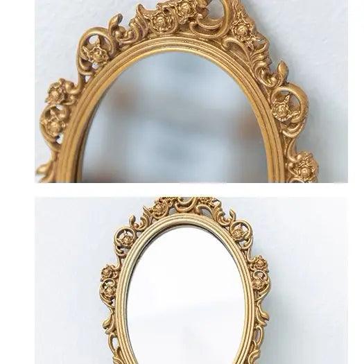 French Vintage Hand-Held Mirror