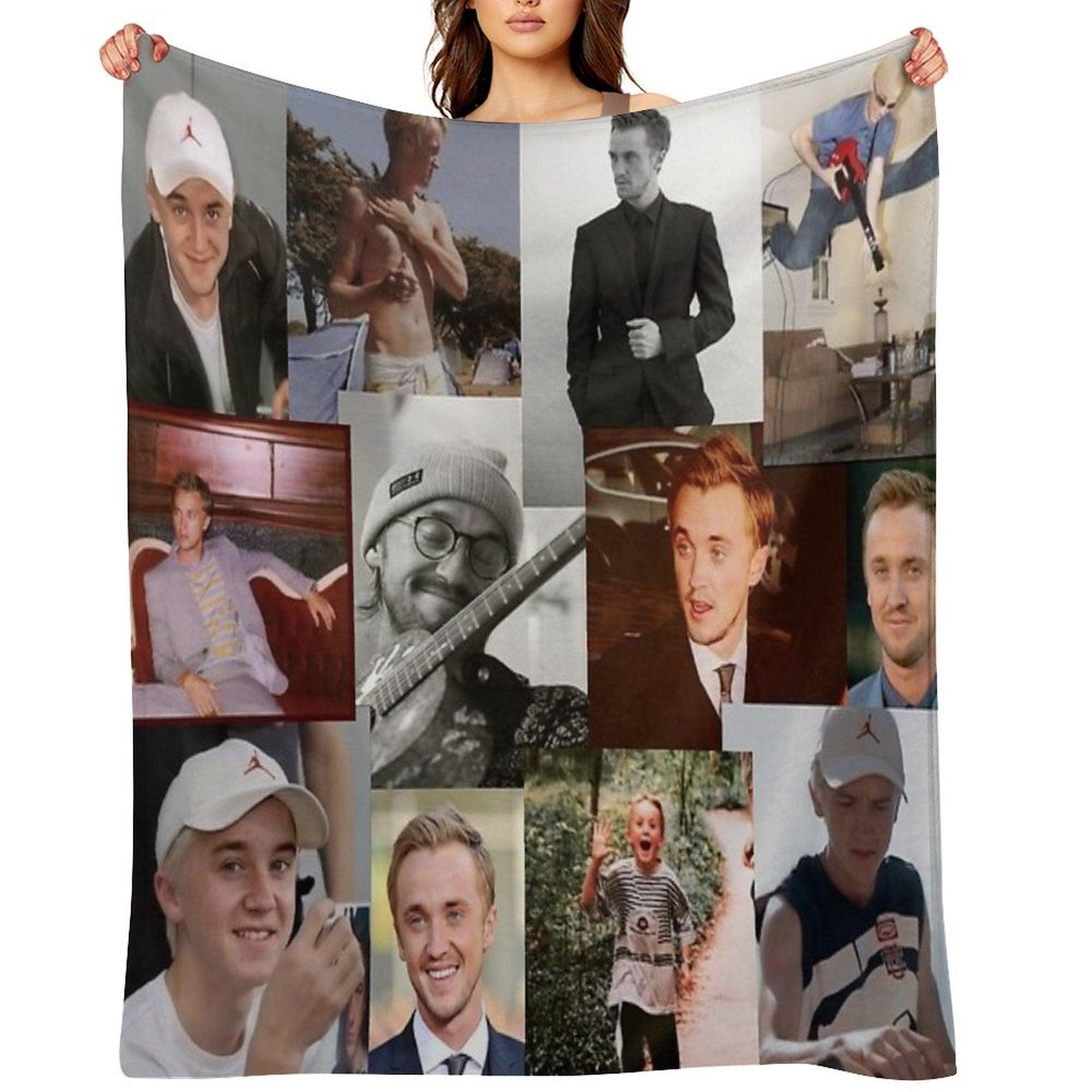 Tom Felton Collage Throw Blanket