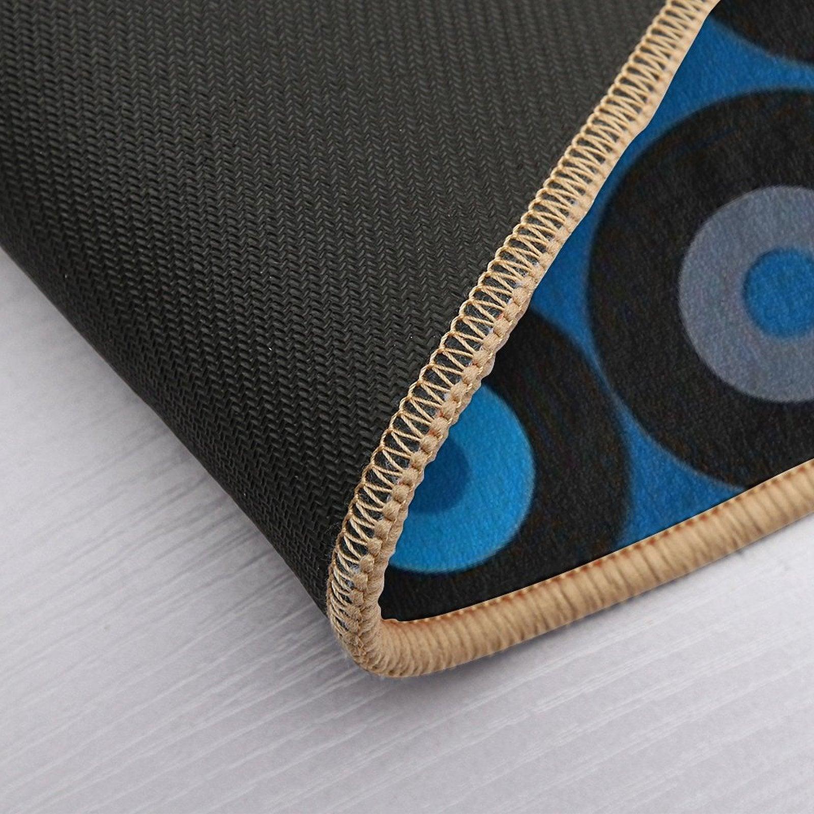 VINYL Blue Bath Mat