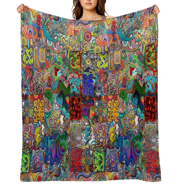 Graffiti 2021 Machine-washable Throw Blanket