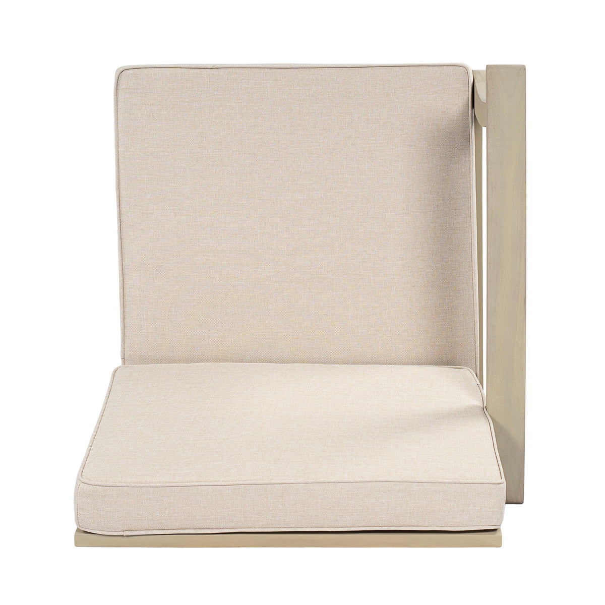 Perla Left Armchair in Acacia Wood