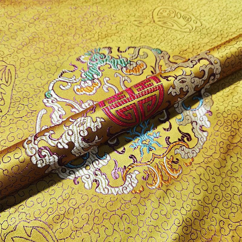 Chinese Jacquard Simulation Silk Fabric