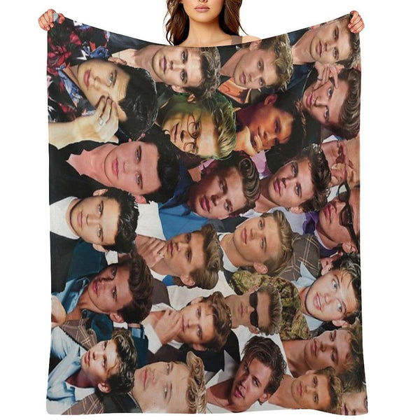 Austin Butler Photo Collage Throw Blanket