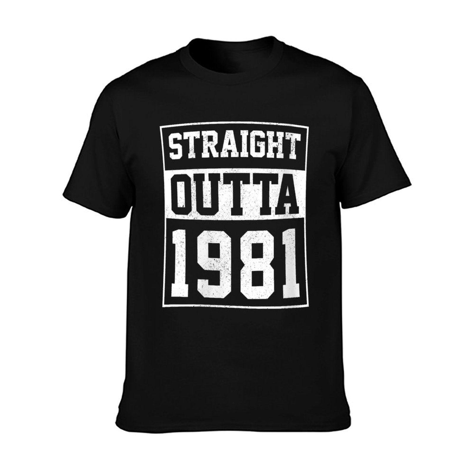 Womens Straight Outta 1981 Funny Vintage 40th Birthday Gift  Vintage-inspired T-Shirt