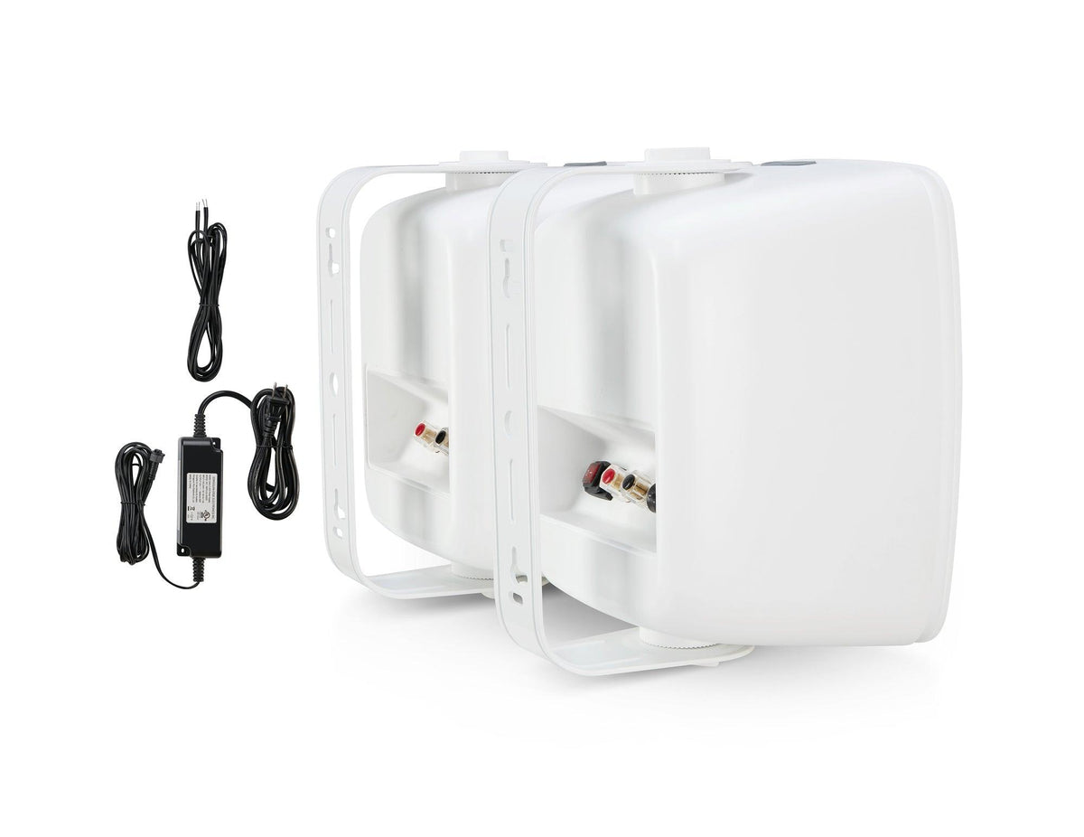 SoundPro Dual Bluetooth Weatherproof Indoor & Outdoor Wall-Mount Loudspeakers