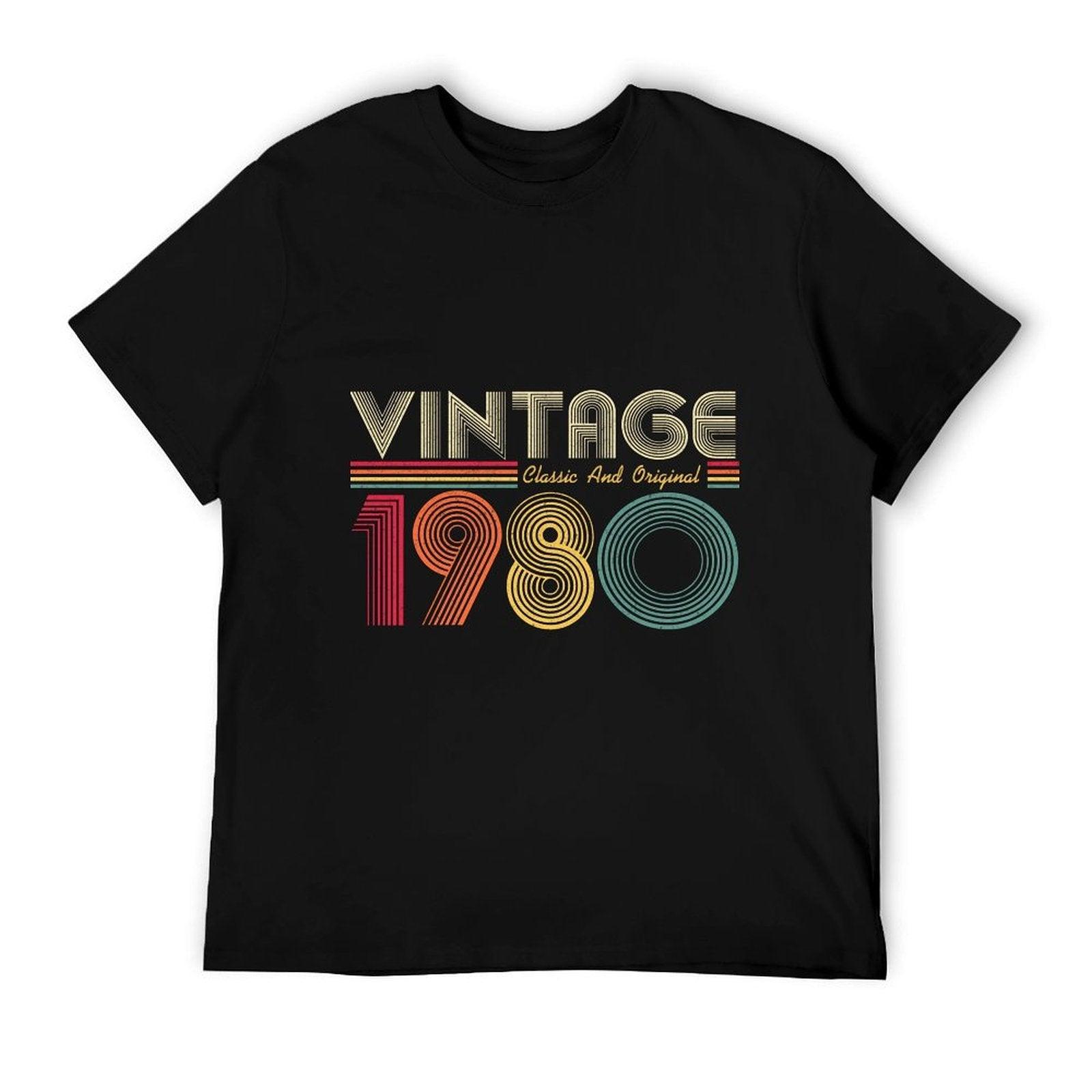 1980 40th Birthday Gift Vintage Retro Men Women 40 Years Old  Classic T-Shirt