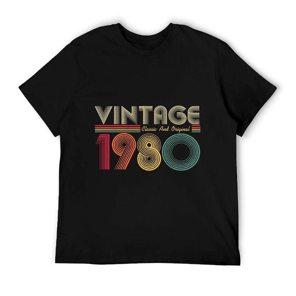 1980 40th Birthday Gift Vintage Retro Men Women 40 Years Old  Classic T-Shirt