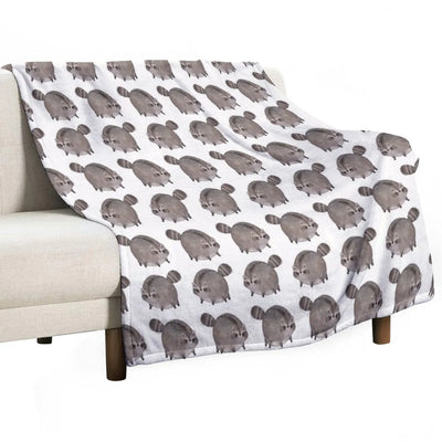 Chubby Trash Panda Throw Blanket