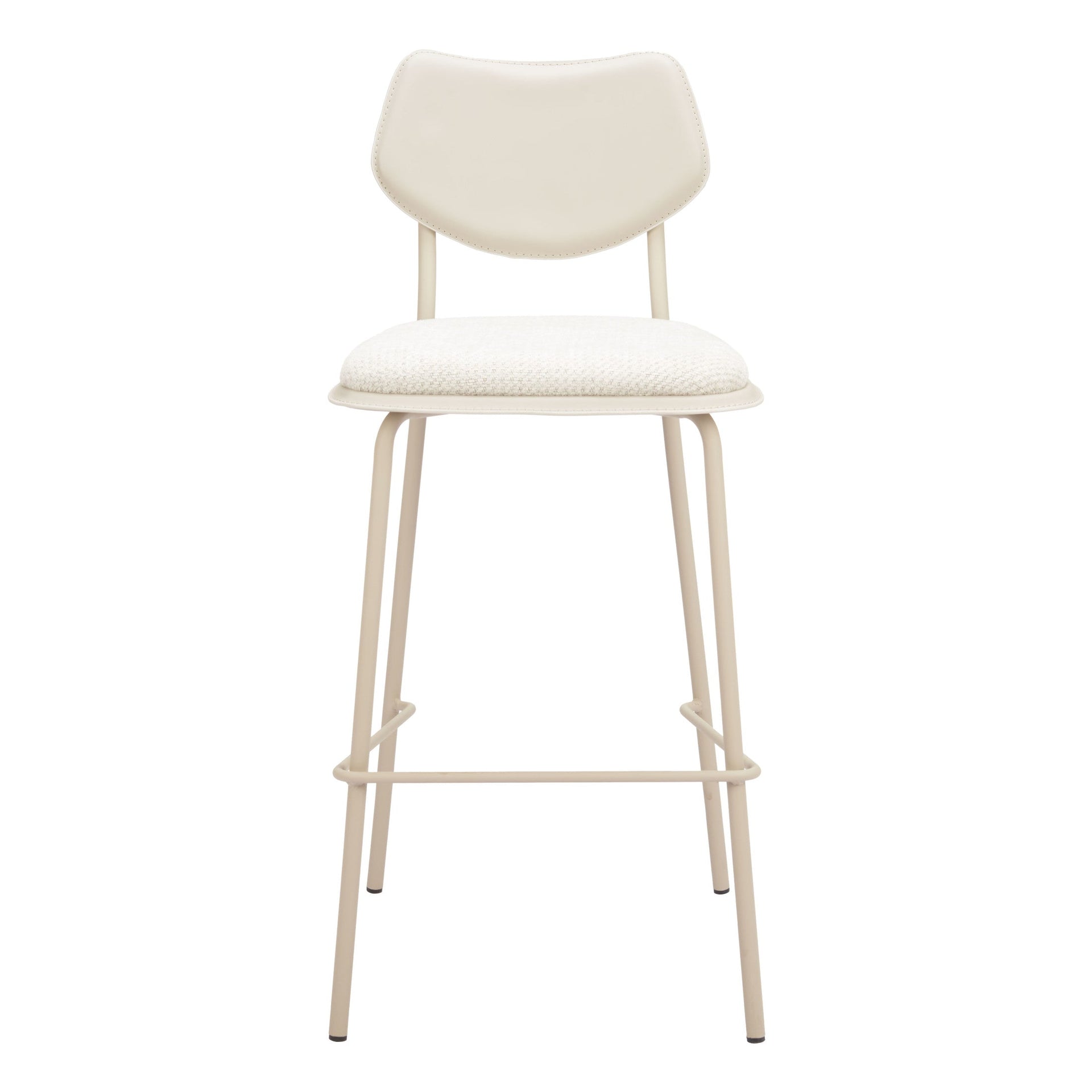 Zeal Barstool (Set of 4) Light Gray & Beige