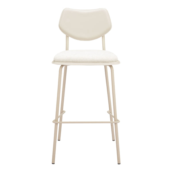 Zeal Barstool (Set of 4) Light Gray & Beige
