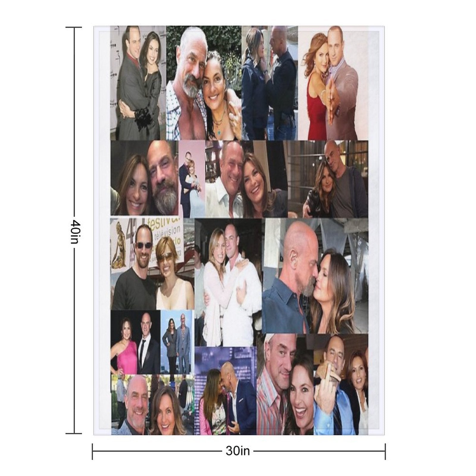 Chris Meloni And Mariska Hargitay Durable Throw Blanket