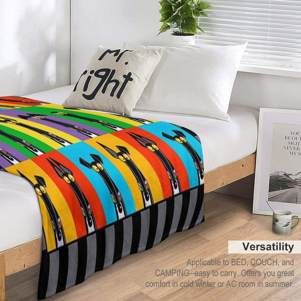 Greyhound Semaphore with Border Throw Blanket
