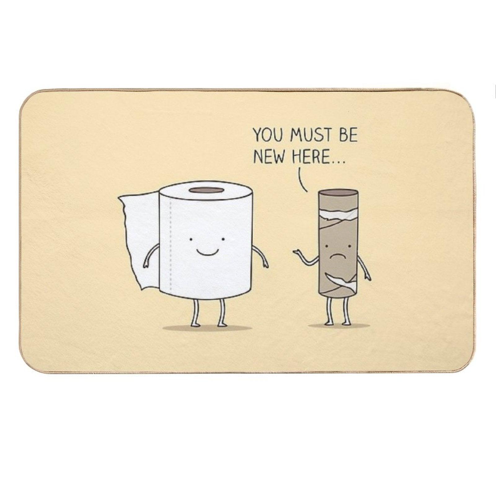 Paperwork Bath Mat