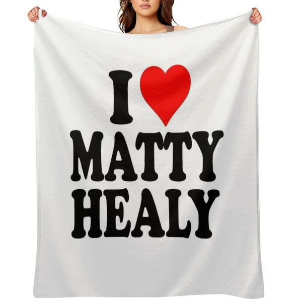 I Heart Matty Healy Eco-conscious Throw Blanket