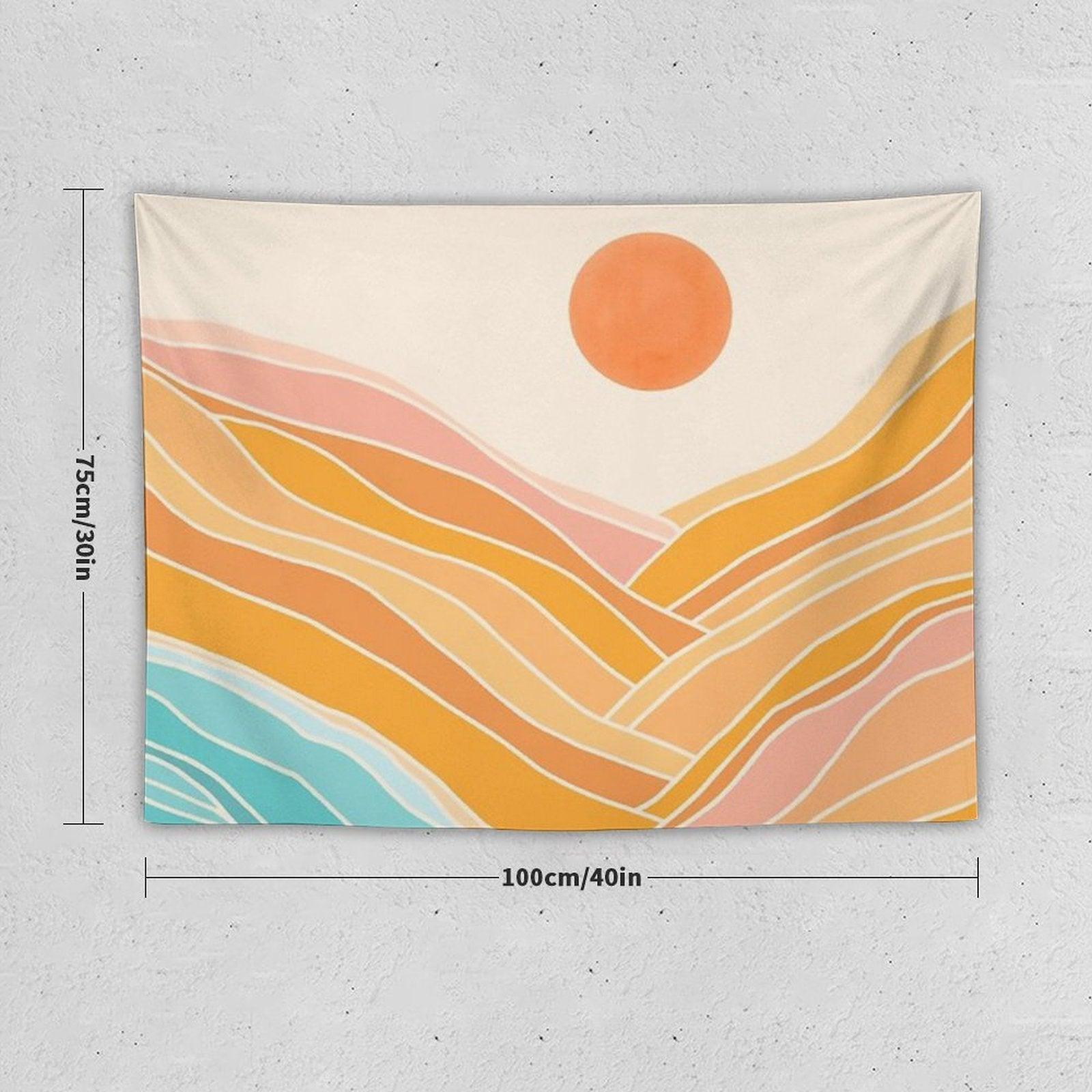 Adventure Is On The Horizon - Abstract Landscape Tapestry