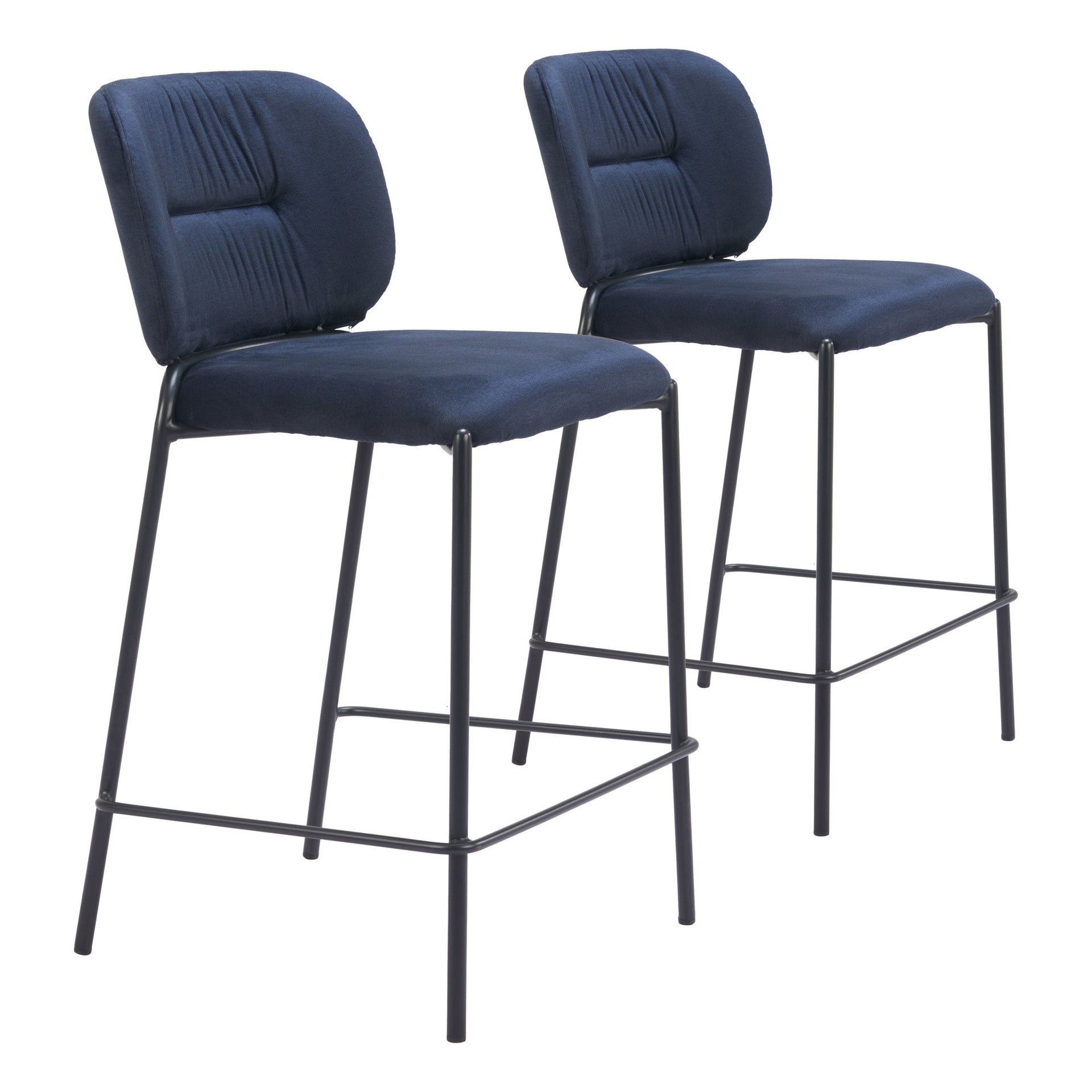 Plat Counter Stool (Set of 2) Blue