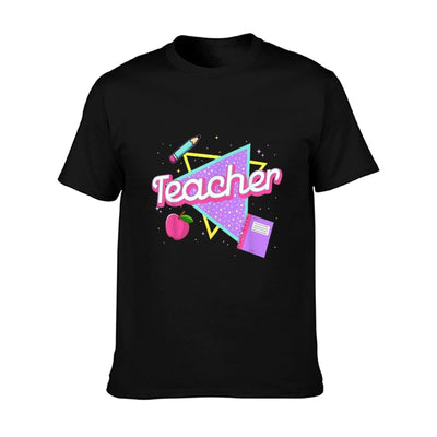 Cute Teacher Shirt 80's 90's Style Retro Old School Teacher T-Shirt