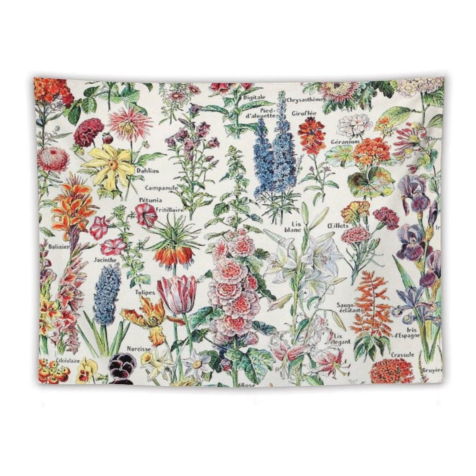 Adolphe Millot - Fleurs Pour Tous - French Vintage Poster Tapestry
