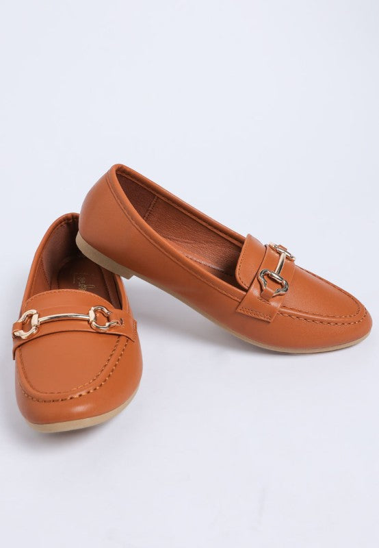Pingle Horsebit Faux Leather Loafers