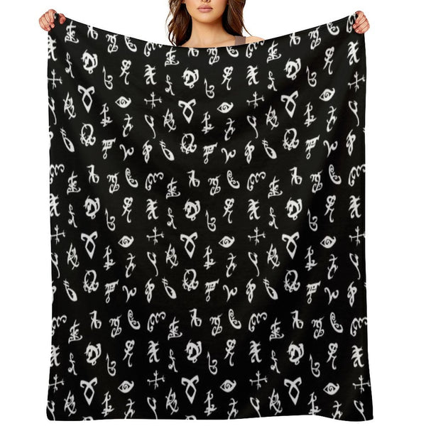 Shadowhunters, Shadowhunters Runes, Mortal Instruments Eco-conscious Throw Blanket