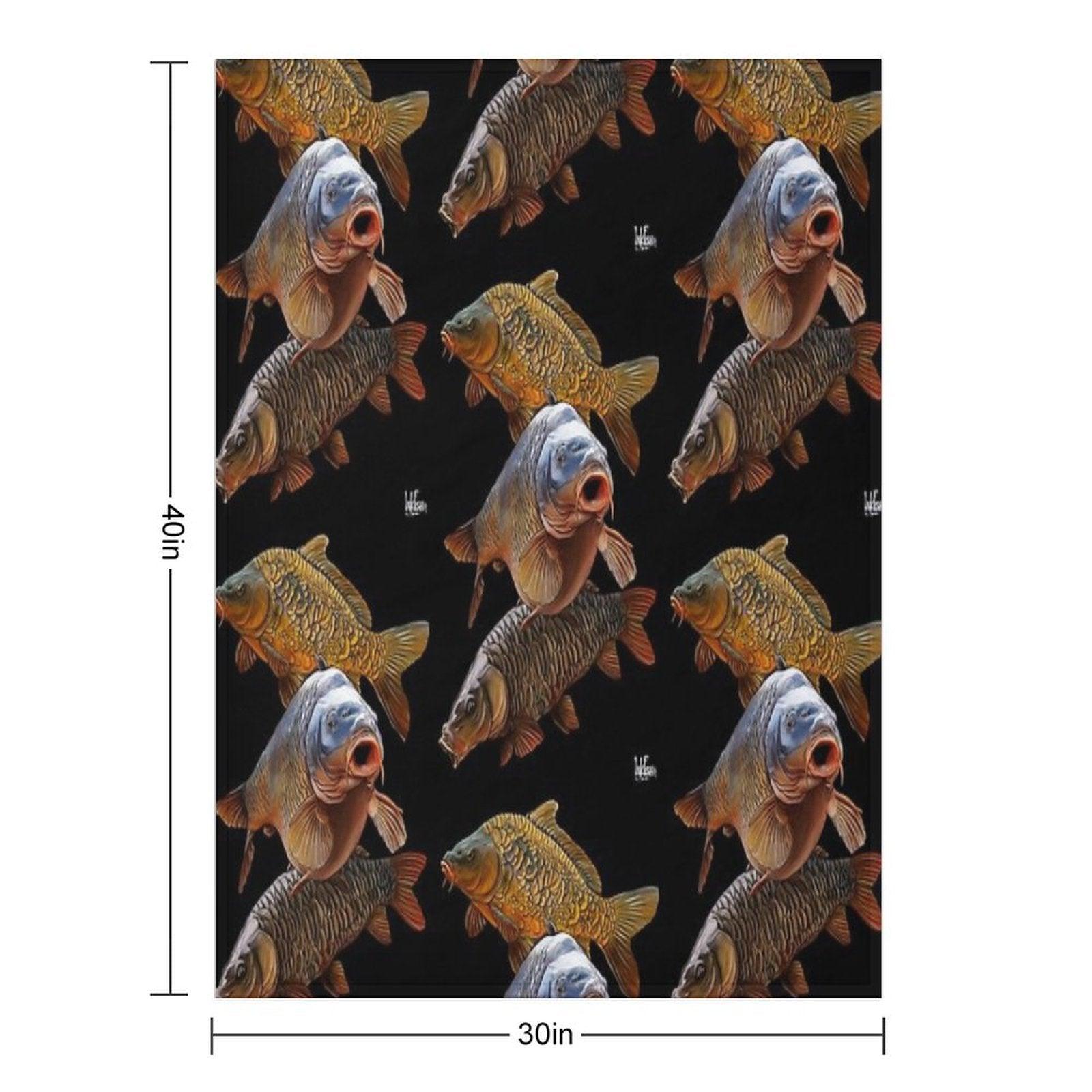 Carp Gang 1 Throw Blanket