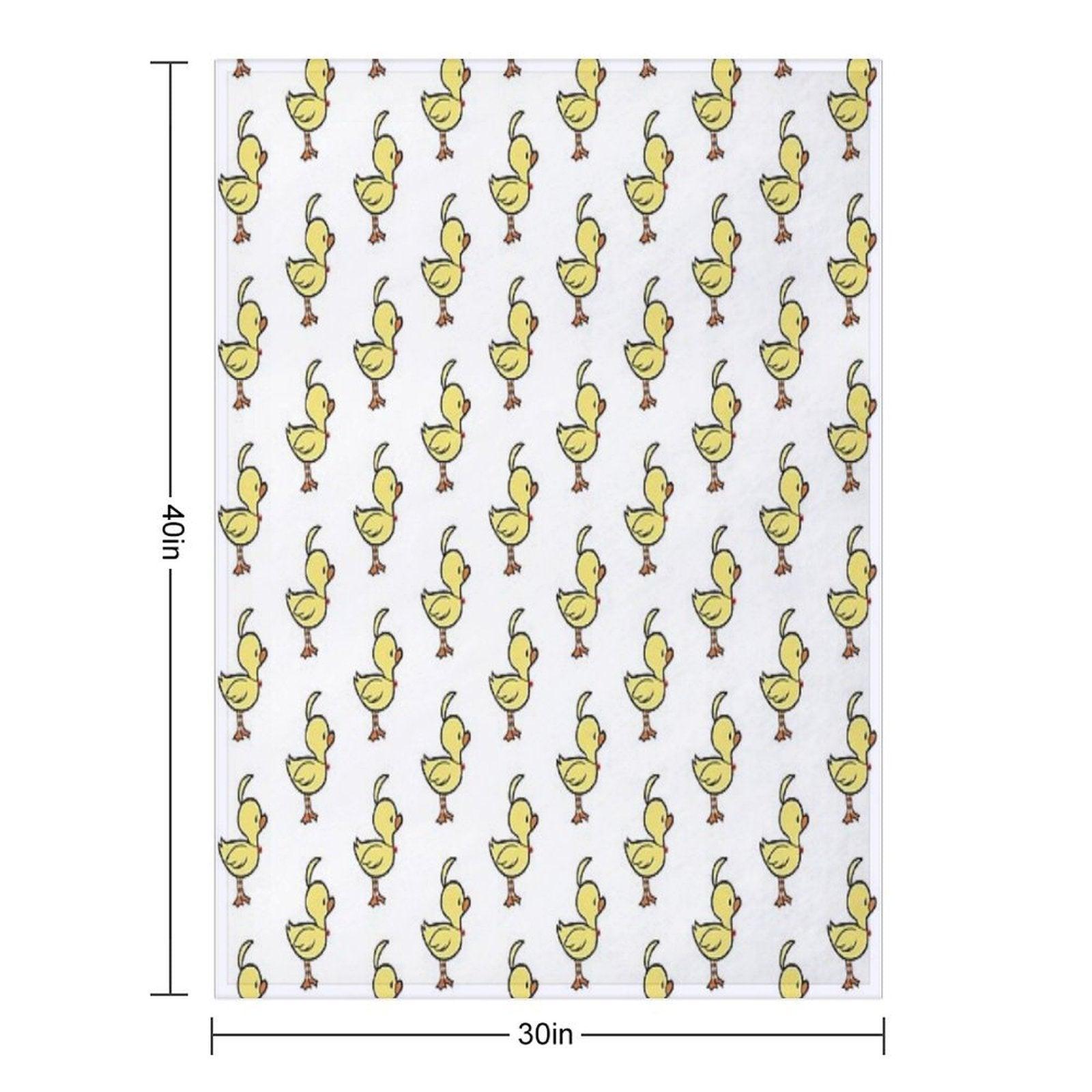 Ahiru Duck Chibi Throw Blanket