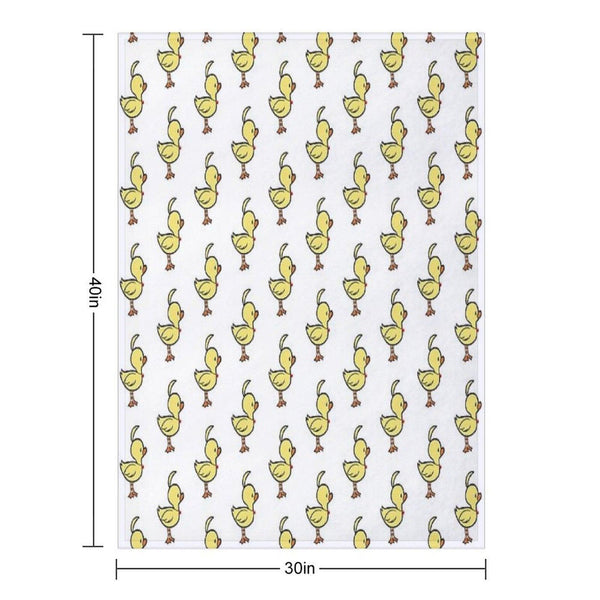 Ahiru Duck Chibi Throw Blanket