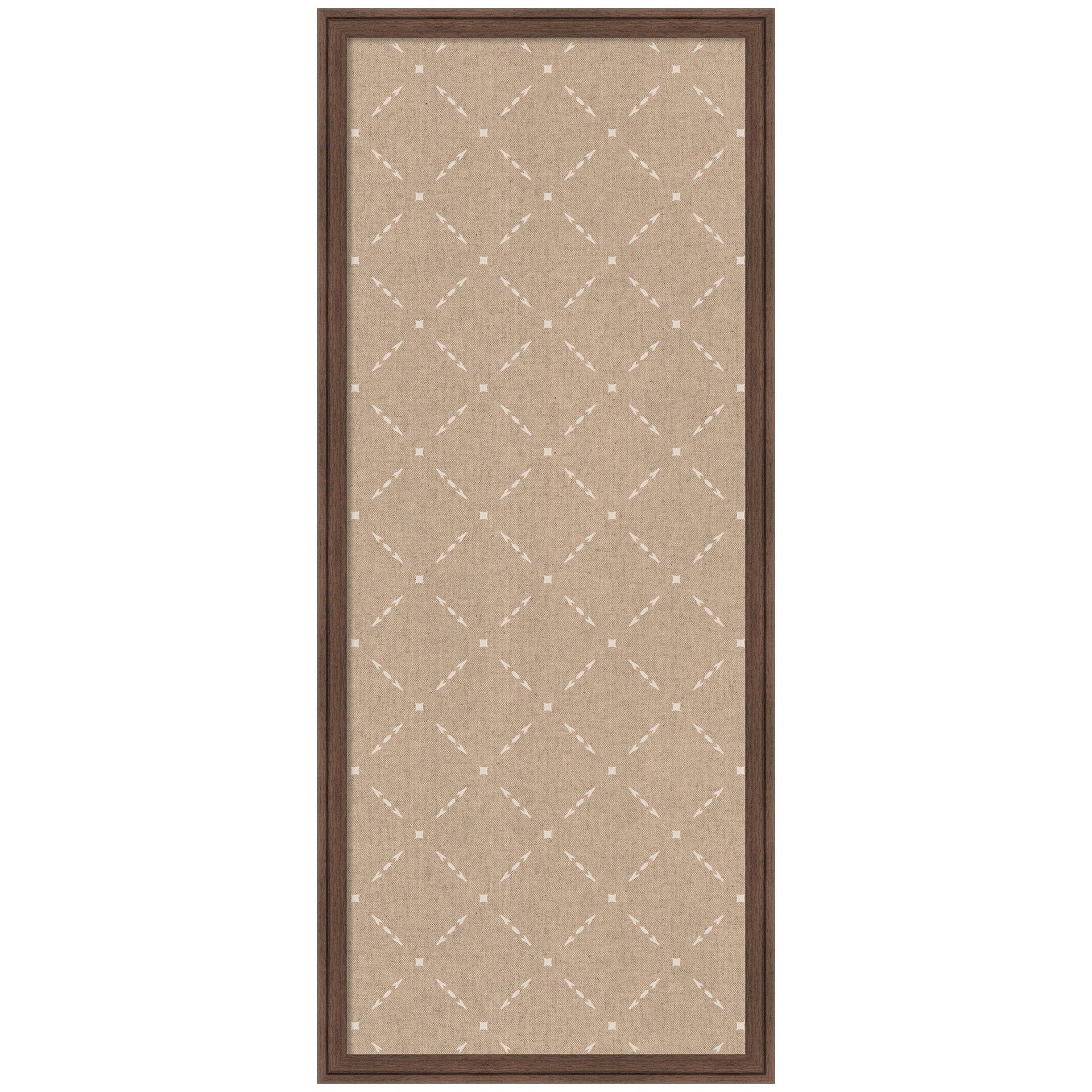 Pinboard Beige Lattice Pattern