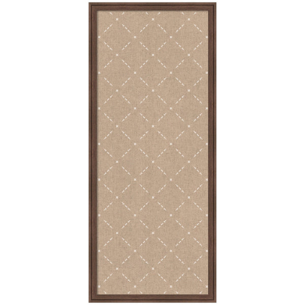 Pinboard Beige Lattice Pattern