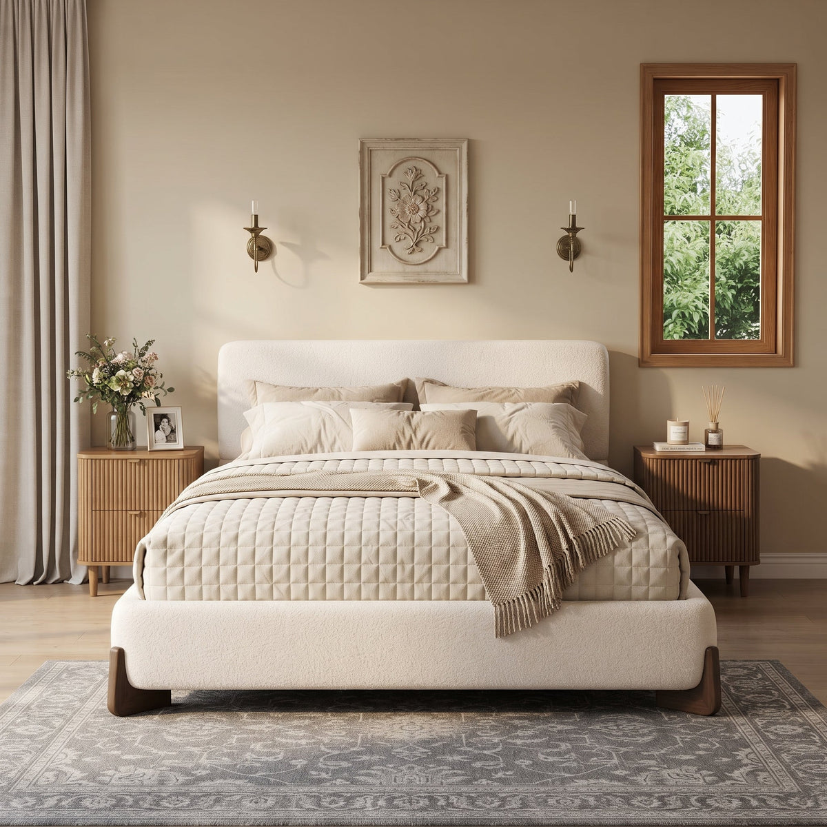 Elegant Terry Upholstered Bed