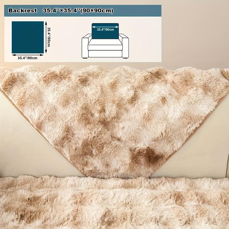 Luxurious Gradient Velvet Sofa Cover