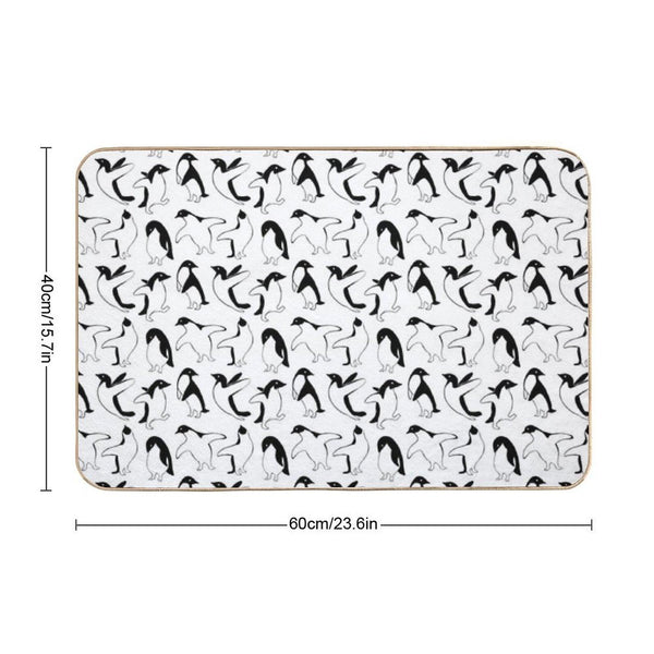 Penguins Penguins Bath Mat