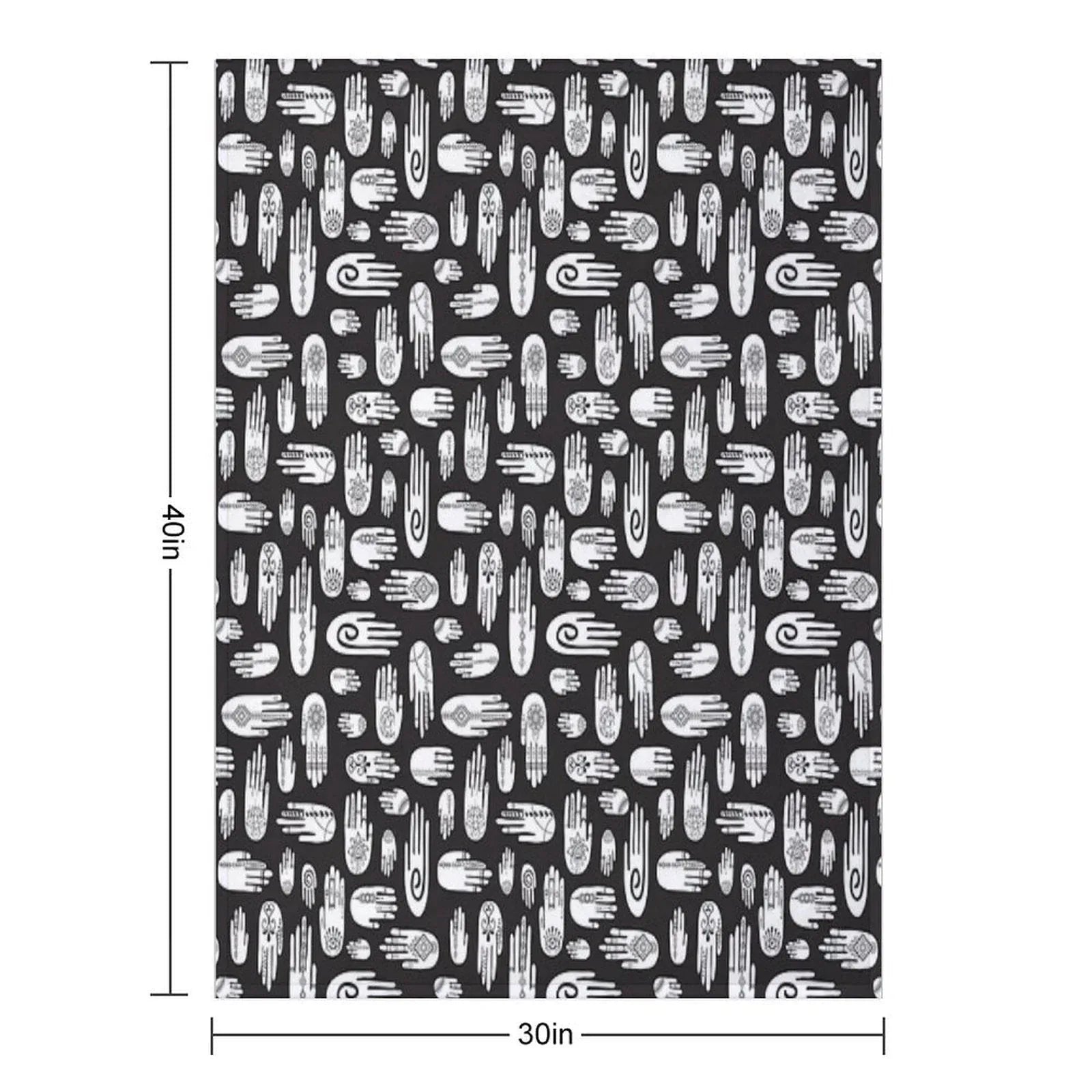 Boho Hands Throw Blanket
