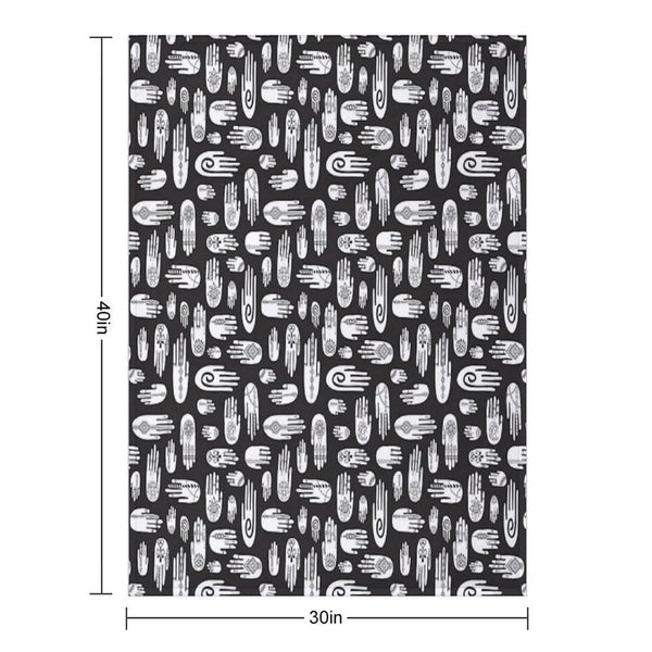 Boho Hands Throw Blanket