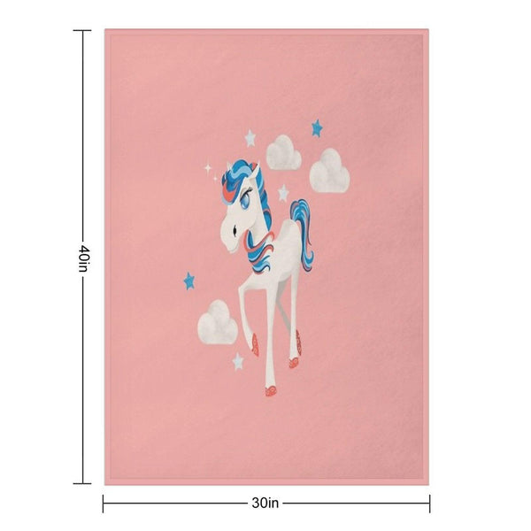Cute Pony Throw Blanket