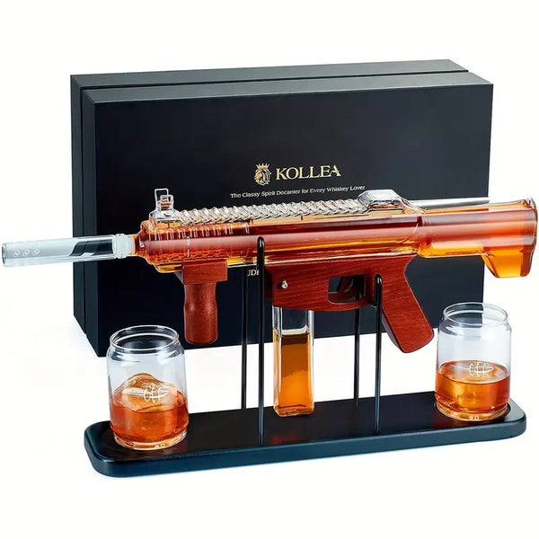 Rat-Tat-Tat Machine-Gun Whiskey Decaner Set