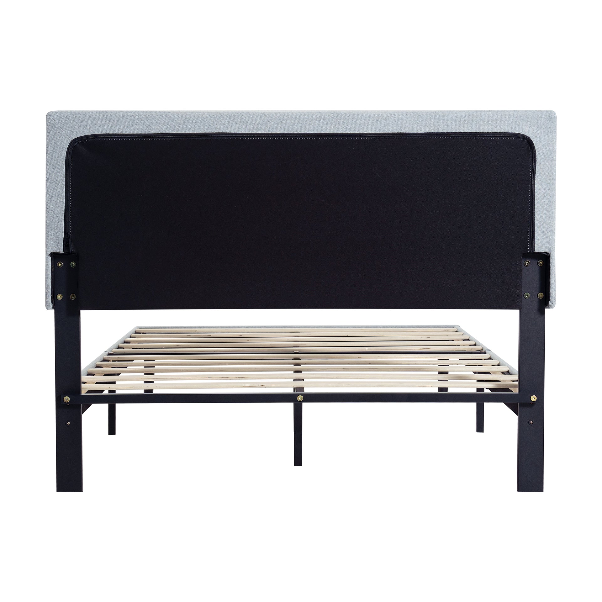 Twin Size Upholstered Platform Bed Frame