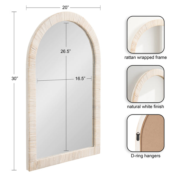 Rahfy Arch Framed Wall Mirror