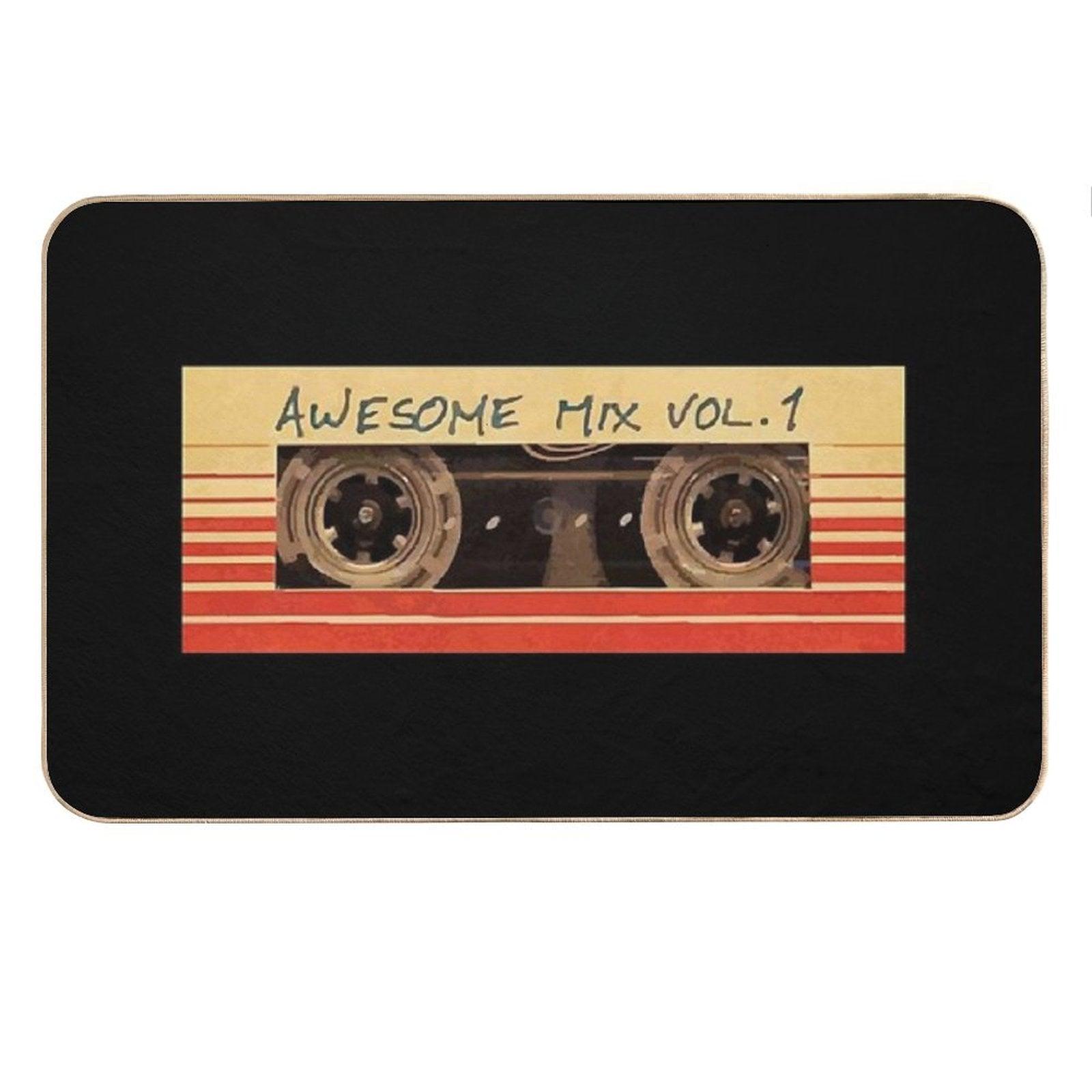 Awesome Mix Vol.1 (retro Cassette) Bath Mat